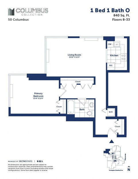 this floor plan is an approximation of a 1 bed 1 bath floor plan